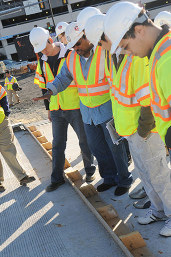 Volgenau Engineering students in the field